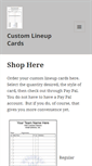 Mobile Screenshot of customlineupcards.com
